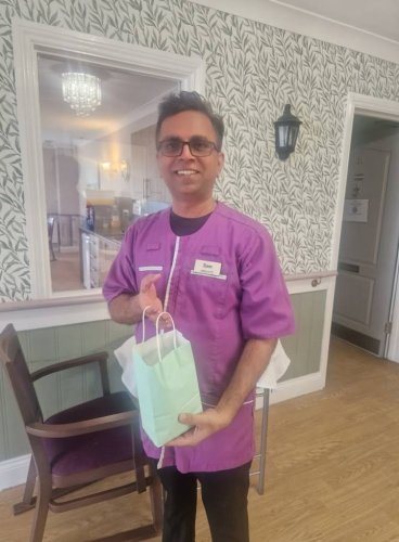 Carousel post from Grangewood Care Home.