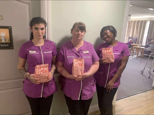 Carousel post from Grangewood Care Home.