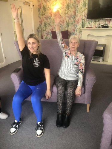 Carousel post from Grangewood Care Home.