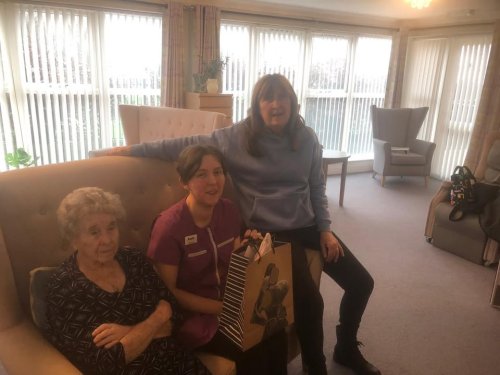 Carousel post from Grangewood Care Home.