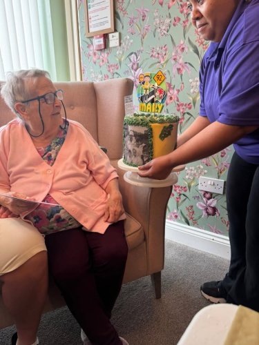 Carousel post from Grangewood Care Home.