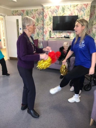 Carousel post from Grangewood Care Home.