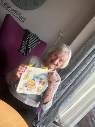 Carousel post from Grangewood Care Home.