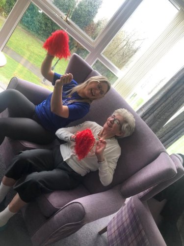 Carousel post from Grangewood Care Home.