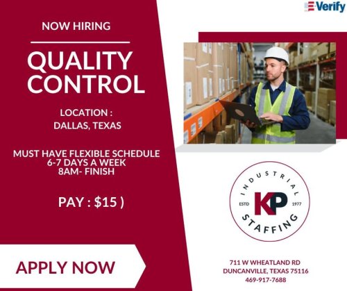 Photo post from KP Staffing Agency (Duncanville Branch).