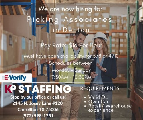 Photo post from KP Staffing Agency (Carrollton Branch).