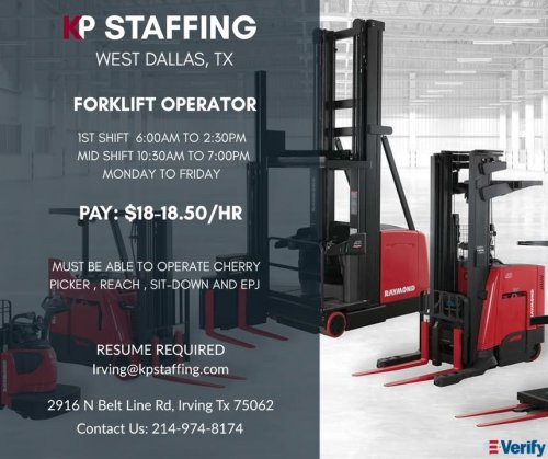 Photo post from KP Staffing Agency (Irving Branch).