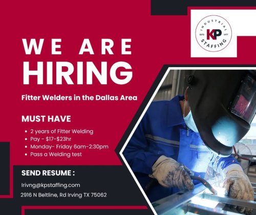 Photo post from KP Staffing Agency (Irving Branch).