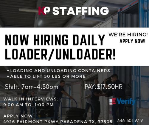 Photo post from KP Staffing Agency (West Houston Branch).
