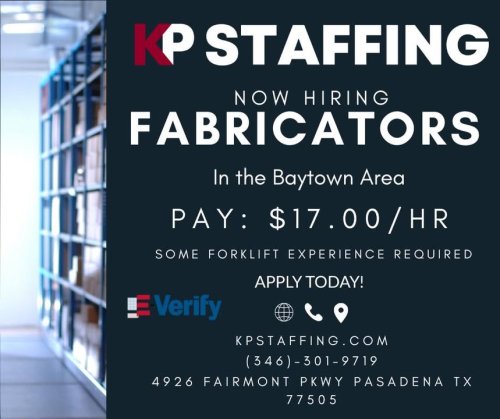 Photo post from KP Staffing Agency (West Houston Branch).