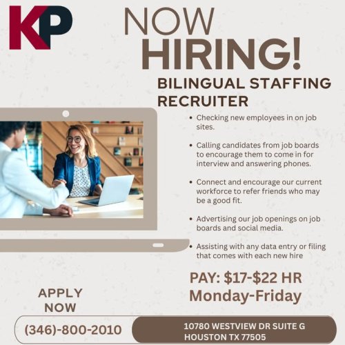 Photo post from KP Staffing Agency (West Houston Branch).