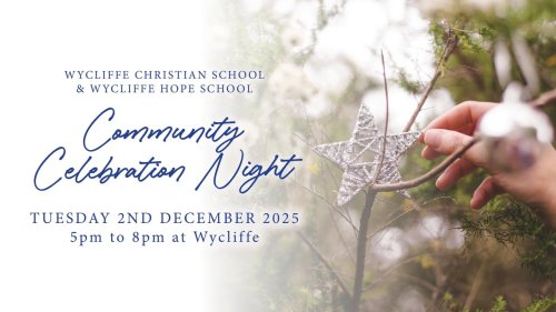 Photo post from Wycliffe Christian School.