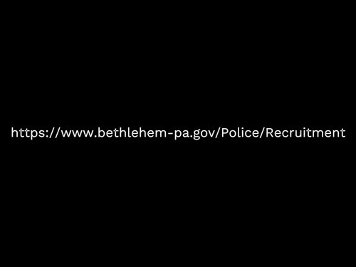 Video post from Bethlehem Police Department, Bethlehem, PA.