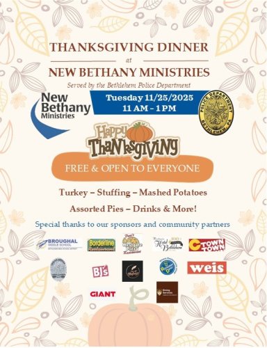 Photo post from Bethlehem Police Department, Bethlehem, PA.