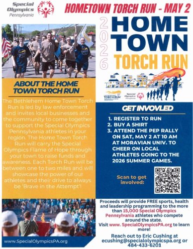 Photo post from Bethlehem Police Department, Bethlehem, PA.