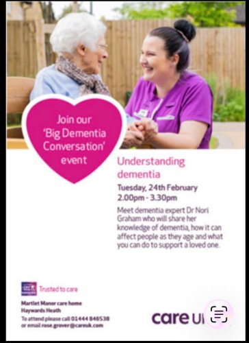 Photo post from Martlet Manor Care Home.