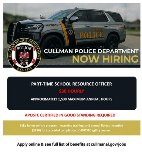Photo post from City of Cullman - Government.