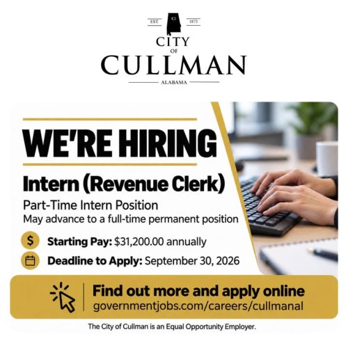 Photo post from City of Cullman - Government.