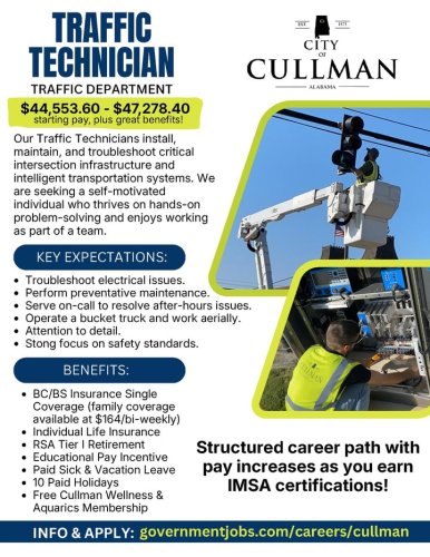 Photo post from City of Cullman - Government.