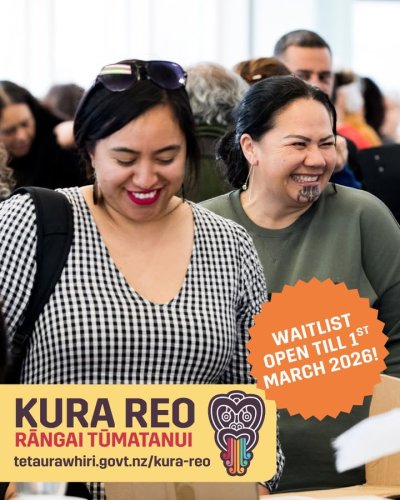 Photo post from Te Taura Whiri i te Reo Māori.