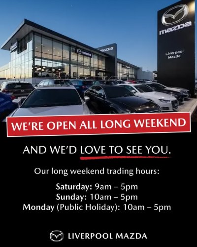 Photo post from Liverpool Mazda.