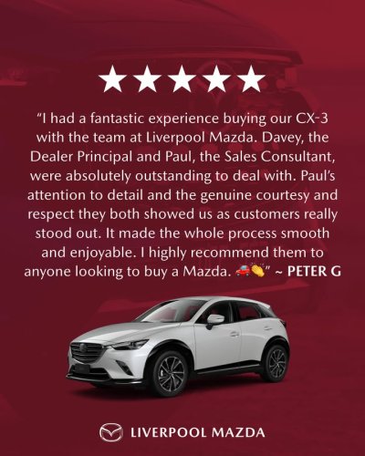 Photo post from Liverpool Mazda.