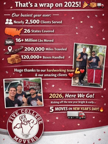 Photo post from fivecollegemovers.