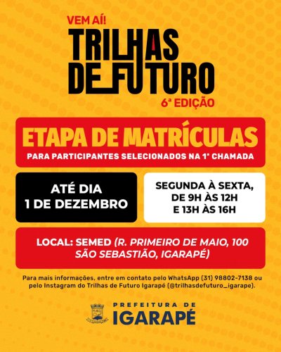 Photo post from prefeituradeigarape.