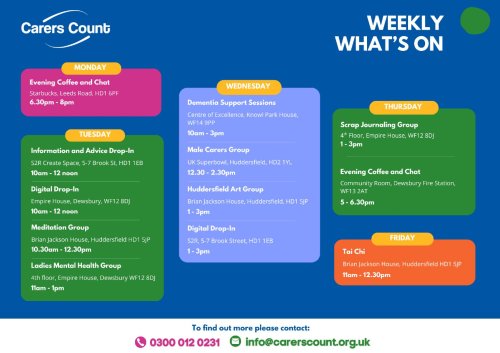 Photo post from carerscountkirklees.