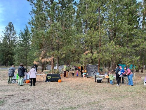 Carousel post from ponderosastatepark.