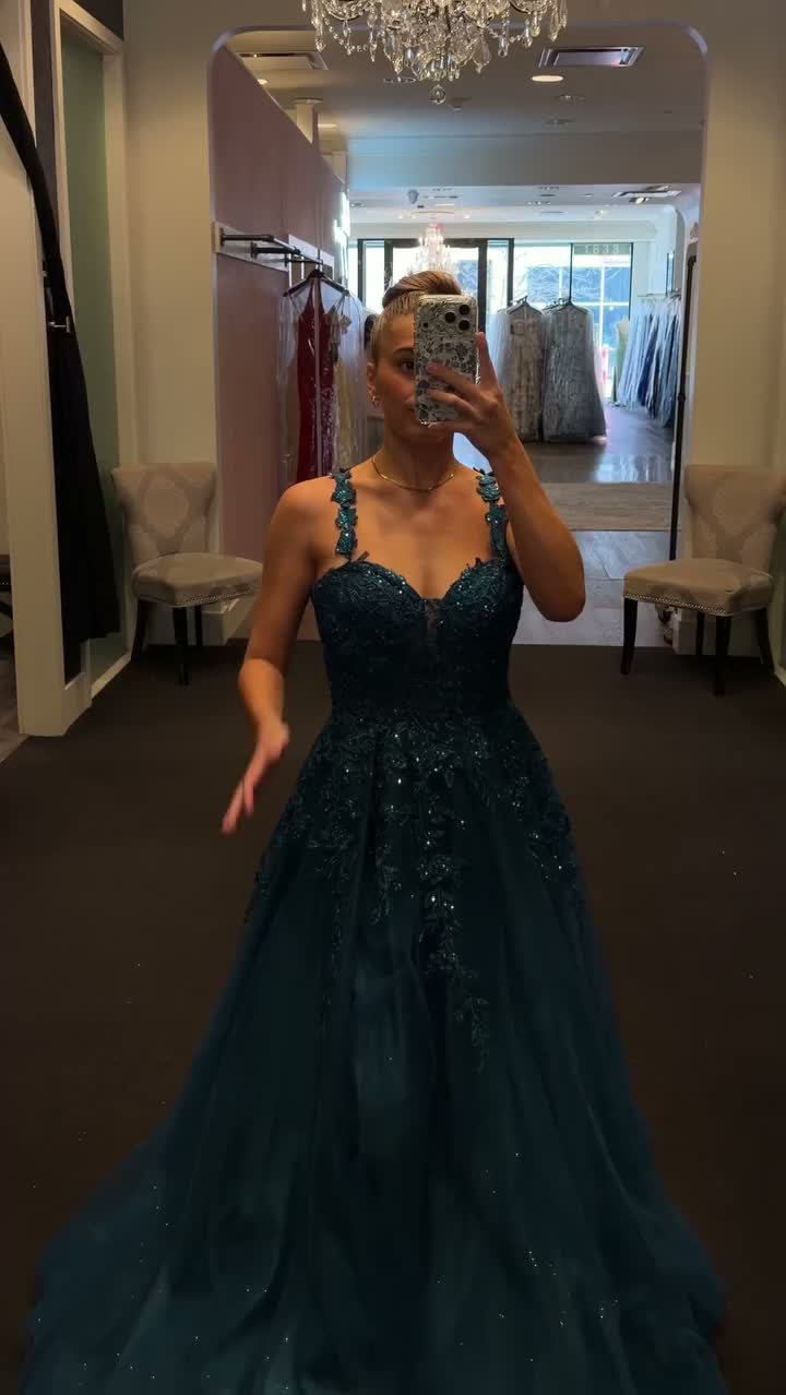 strapless open back dress Shemmering Jersey A-line Prom Dresses, High Slit Long Prom Dresses, Un –  ClaireBridal main image 0