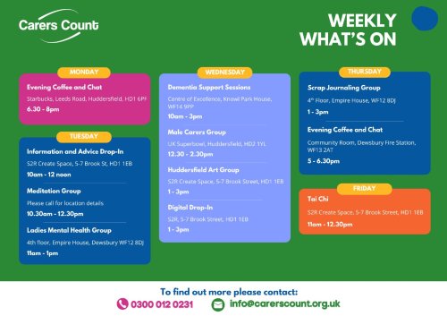 Photo post from carerscountkirklees.