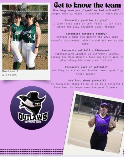 Photo post from ipswichoutlawssoftball.