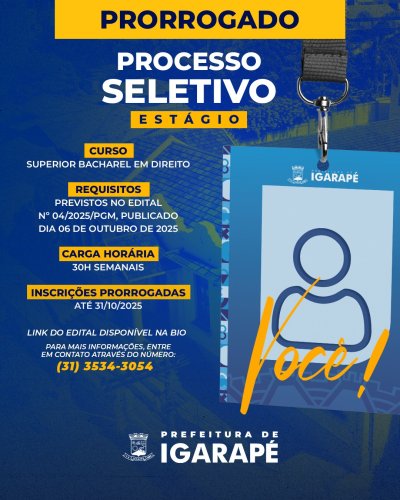 Photo post from prefeituradeigarape.