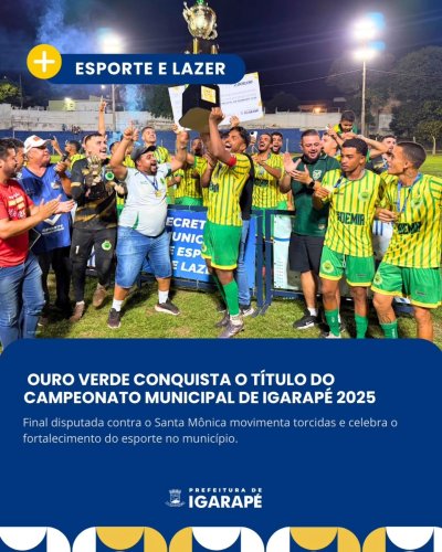 Carousel post from prefeituradeigarape.