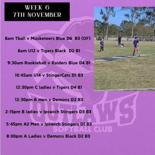 Photo post from ipswichoutlawssoftball.