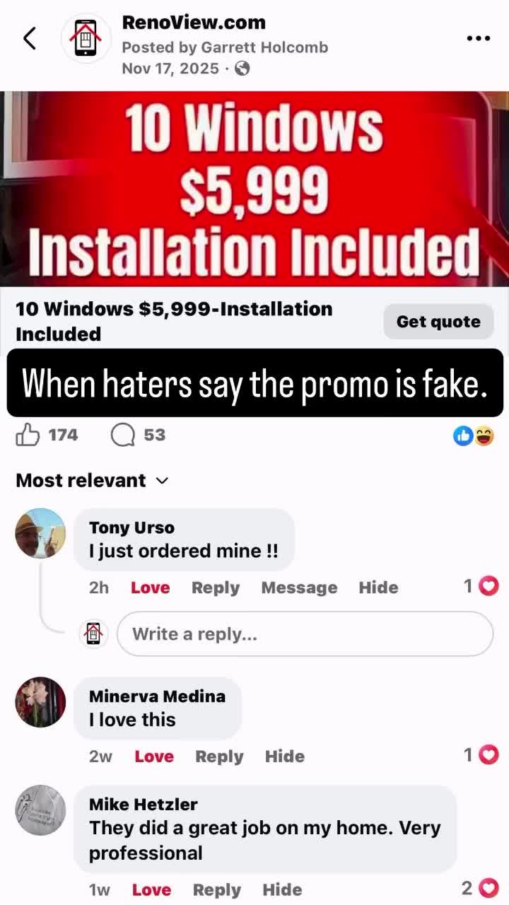 Video post from renoviewusa.