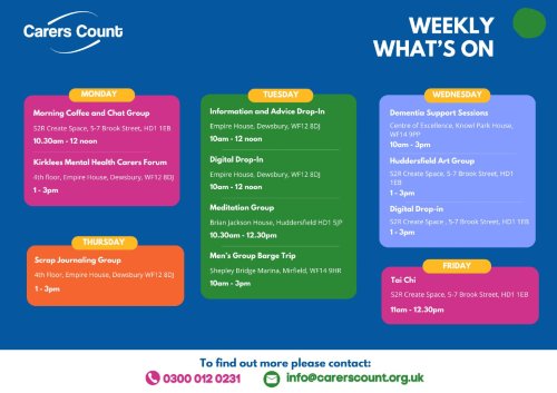 Photo post from carerscountkirklees.