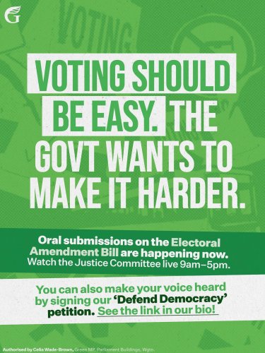 Photo post from nzgreenparty.