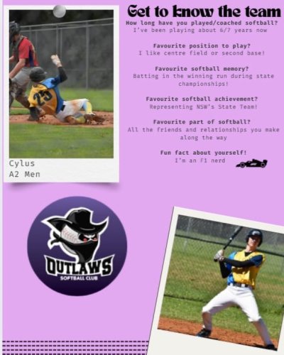 Photo post from ipswichoutlawssoftball.