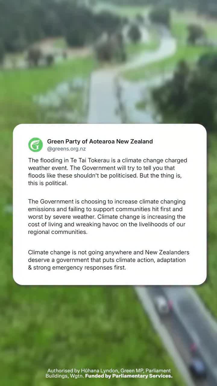 Video post from nzgreenparty.