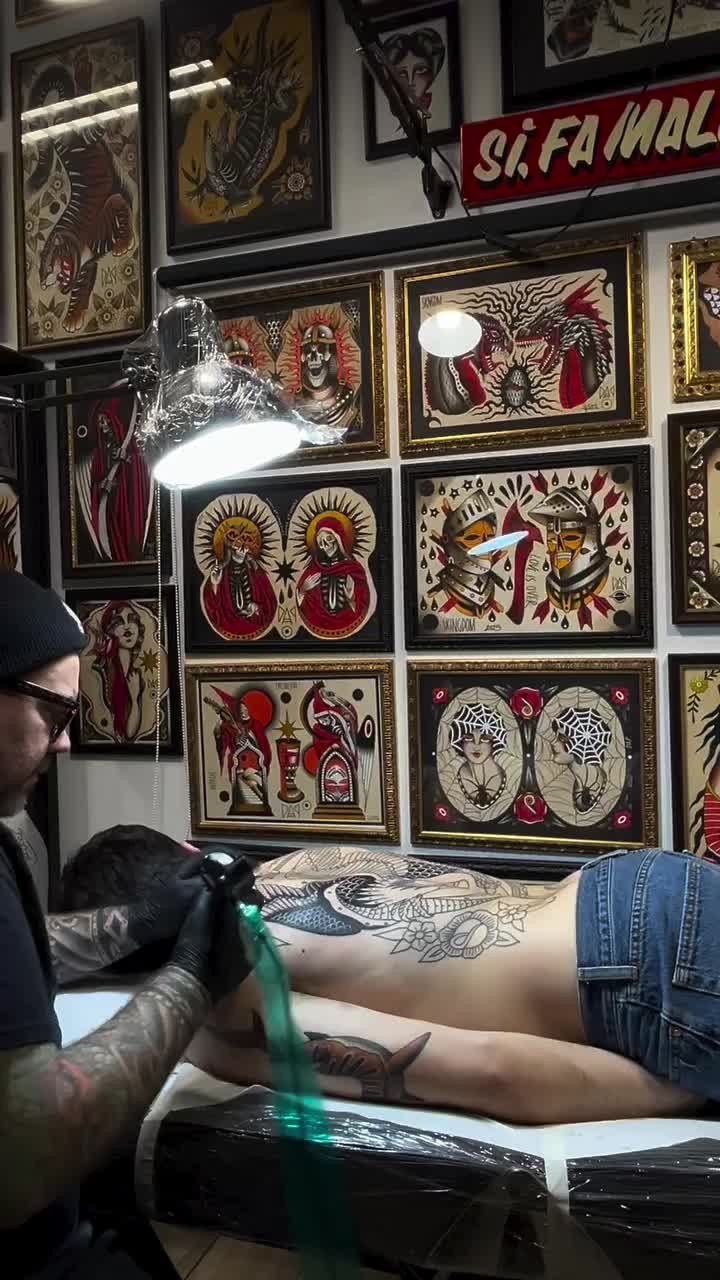 Video post from dap_skingdomtattoo.