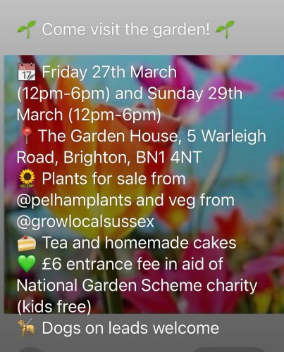 Photo post from gardenhousebrighton.