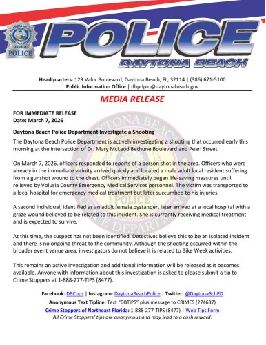 Photo post from daytonabeachpolice.