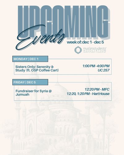 Photo post from uoftmsa.