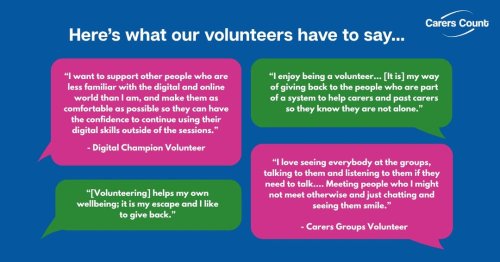 Photo post from carerscountkirklees.