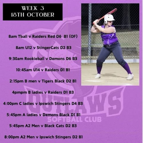 Photo post from ipswichoutlawssoftball.