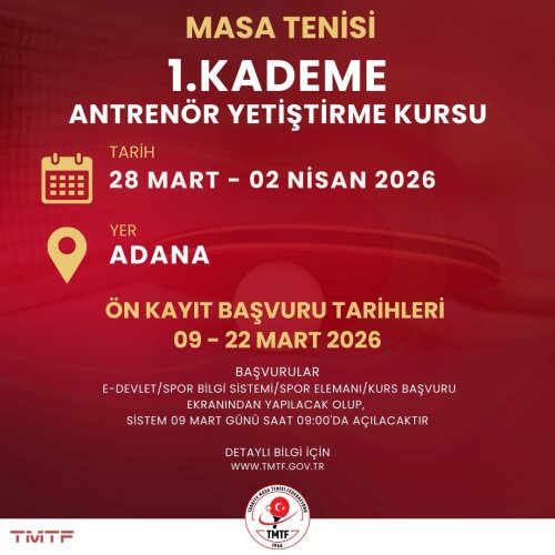 Photo post from turkiyemasatenisifederasyonu.