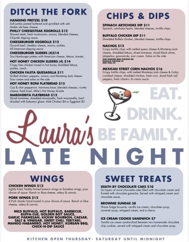 Photo post from laurasbarandgrill.