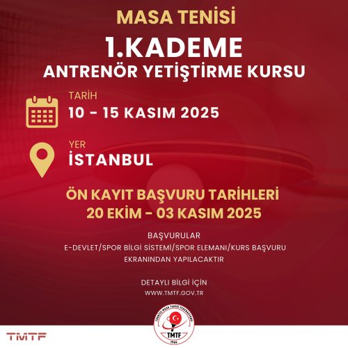 Photo post from turkiyemasatenisifederasyonu.